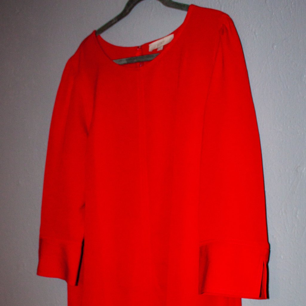Loft Red Dress Size 18 (Plus Size)